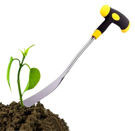 Strumento per Rimozione ,Rimozione con Manico Ergonomico - Rastrello Estirpatore Resistente per Giardinaggio Fiori e Orto con Paletta Manuale