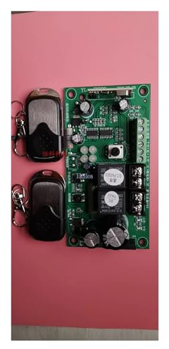 Placa base for puerta de garaje con límite mecánico general de 24 V, controlador de puerta abatible, placa receptora con control remoto dual para fábricas, escuelas, residencias(Universal Version)
