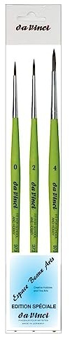 Da Vinci 373 Serie, Set 3 Pinsel rund Synthetik von Da Vinci (0, 2, 4)