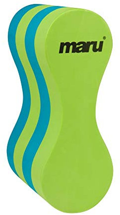MARU Unisex Jugend Swimming Pull Buoy, Limettengrün/Blau, Jugendliche