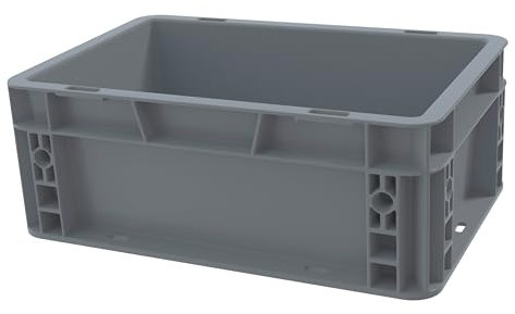 Recycled Plastic ECO Euro Plastic Stacking Industrial Storage Containers Boxes Crates! (5 Litre - 30 x 20 x 12cm)