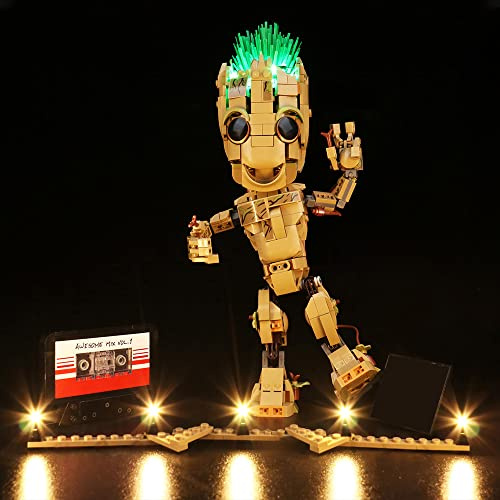 Led Light Set for Lego 76217 Marvel I am Groot | Led Lighting Kit for Lego Groot - Just Light Set , Not Include Models,For Adults (Standard-Version)