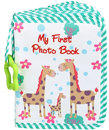 Kisangel Baby-Fotoalben Mein Erstes Familienalbum Baby-Baby-Erinnerungsbuch Weiches Tuch Baby-Fotobuch Säuglings-Fotoalbum Für Neugeborene Kleinkinder Grün