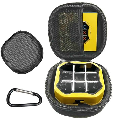 Spielekonsolen-Reiseetui, Konsolen-Aufbewahrungskoffer, Spielkonsolentasche, harte EVA-Puzzle-Spielkonsolen-Hülle, schützende Tragetasche mit Karabiner, rutschfeste tragbare Hülle mit Netztasche,