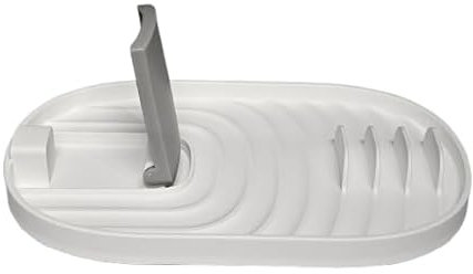 Mr.Gadget's Solutions Soporte para cucharas y utensilios – Elegante organizador de herramientas de cocina para cocinar espátulas, cucharones y más – Diseño duradero y fácil de limpiar para una
