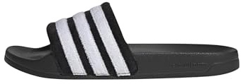 adidas Unisex ADILETTE NOSHOWER SLIDES, core black/ftwr white/ftwr white, 12 UK