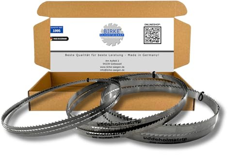 Birke® Bandsägeblätter SET 2240 x 6/10/15 x 0,4 für alle gängigen Holzarten - Made in Germany