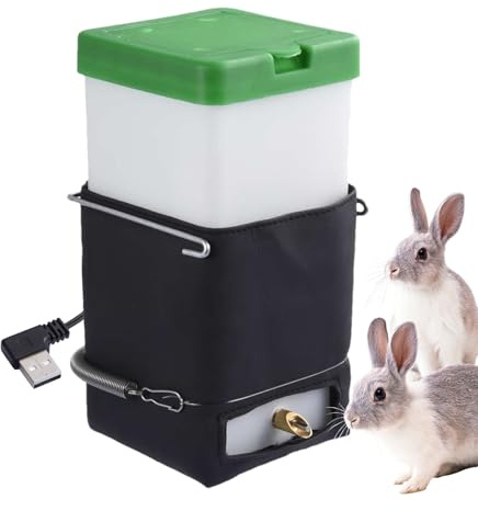 Bottiglia D'acqua Per Conigli, 32oz Bottiglia D'acqua Riscaldata Senza Gocciolamento Per Piccoli Animali, Bevitore Per Animali Domestici Senza Perdite E Senza-Disordine Per Piccoli Domestici