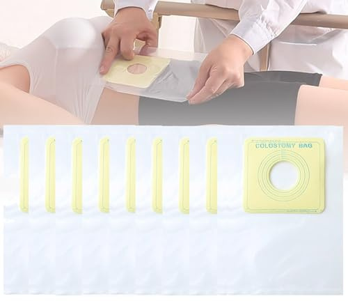 100 Piezas/1 Paquete de Bolsa de Ostomía Desechable, Bolsa de Colostomía Impermeable, Bolsa de Ducha Para Diálisis Peritoneal, Bolsas Protectoras de Catéter (diámetro de Ostomía 35-60 Mm)