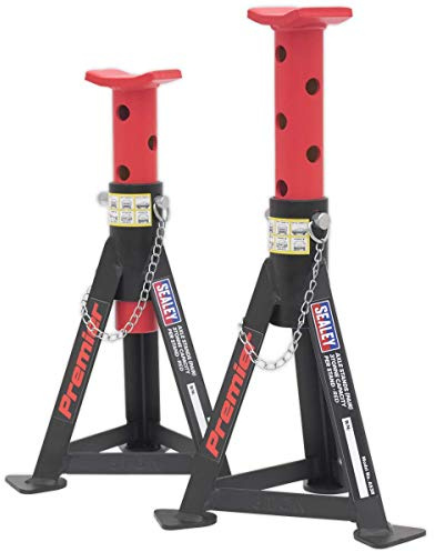 Sealey AS3R Axle (Pair) 3tonne Capacity per Stand-Red