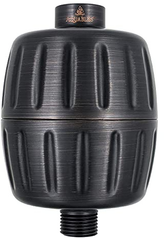 AquaBliss HD HEAVY DUTY High Output Shower Filter – Latest Superior Advanced 30x Filter Media - Universal Multi-Stage Shower Head Filter for Chemicals, Chlorine, Pesticides (SF500) - Oil Rubbed Bronze