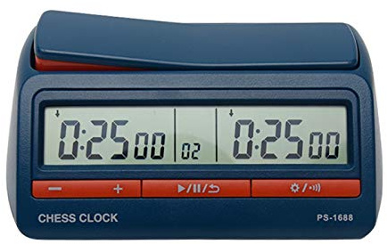 Chess Clock, Advanced Digital Chess & Game Timer, ABS Digital Display Professional International Chess Clock - Blue