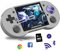 Consola de juegos portátil RG353P Compatible con 5G WiFi 4.2 Bluetooth Sistema operativo dual + Android 11, LINUX RK3566 64BIT 64G Tarjeta TF 4452 Juegos clásicos
