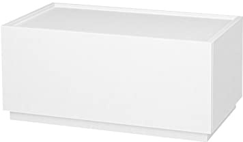 woodtalks Stackable 1 Drawer Dresser, Multi-Purpose Storage Closet Cube Dressers for Bedroom, Storage Cabinet for Entryway, Nightstand Sofa Beside Table Drawer Chest, 23.6 in, White