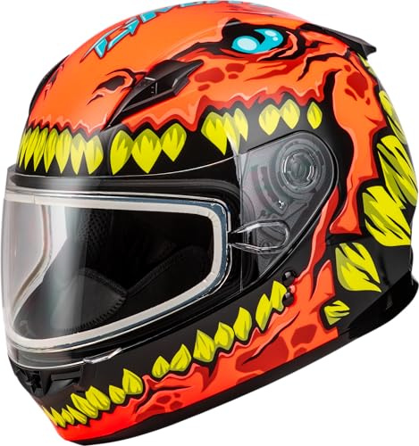 Gmax Youth GM-49Y Drax Full Face Dual Pane Snowmobile Helmet Anti-Fog Lens for Winter