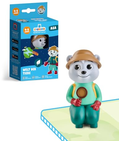 Edurino Figur ASA Welt der Tiere bis 10 (Stufe 2) ab 4 Jahren inkl. App | Innovatives & digitales Lernspiel | Vielfältige Tierwelten erkunden | Lebensräume erforschen
