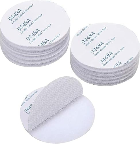 Rusoz Pad Biadesivo, Bianco Nastro Biadesivo Extra Forte Riutilizzabile 10 pezzi Stretch Adesivo Tondo 5 cm di Diametro per Articoli Da Incollare