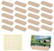 20 Pezzi Portacarte in legno Portacarte da tavolo Portacarte Portafoto con adesivo biadesivo,Segnaposto legno ideale per ristoranti,matrimoni,banchetti e feste