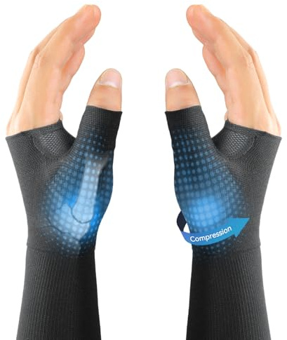 Gants de Compression au Cuivre, 1 Paire, Arthrose et Rhizarthrose - XXL
