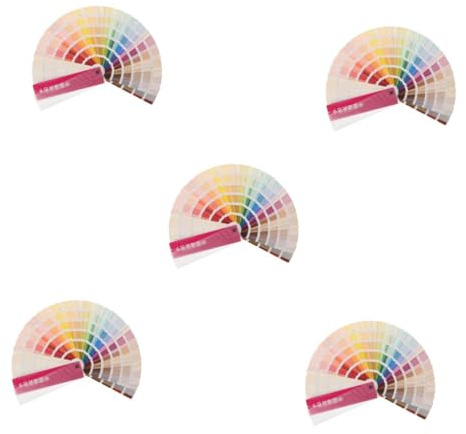 DIYEAH 5 Pezzi Mazzetta Colori Ral Standard Campioni Vernice Carta Campione Pittura per Progetti Te e Ristrutturazioni Casa Carte Campione Vernici Sfuse Resistenti e Portatili