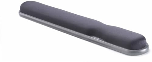 Kensington Höhenverstellbare Handgelenkauflagen mit Gel für Standardtastaturen, schwarz und grau, 22701