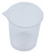 N-K PULABO - Misurino trasparente in plastica con misurino resistente al calore, per cucina o laboratorio, 100 ml, 1 pezzo, conveniente e durevole