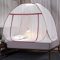 Pkfinrd Moskitonetzbett Baldachin Pop -up Faltbare Doppeltür Einfach zu richten mit unteren Anti -Moskito -Bissen for Bettcampingreisen nach Hause im Freien (Color : Red, Size : 150cm*200cm)