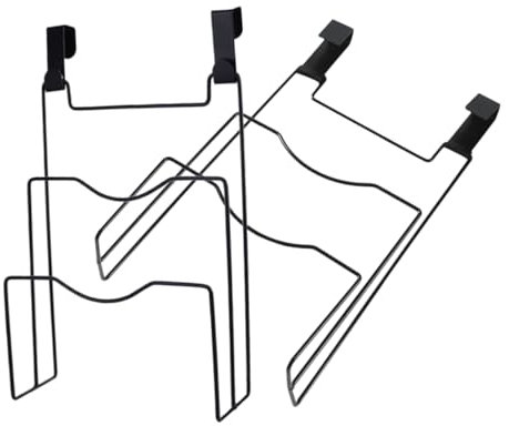 KOMBIUDA Küchenschrank-Tür Topfdeckelhalter 2 Stück Praktischer Organizer Für Pfannendeckel Platzsparende Ablage Für Die Küche Schwarz 30.80 X 20.50 X 8.20 Cm