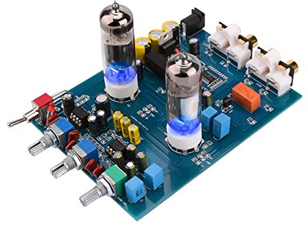 PréAmplificateur de Tube Bluetooth FièVre HiFi 6J5 PréAmpli de Tube à Vide Bile NE5532 Carte de Contrôle de Tonalité de PréAmplificateur