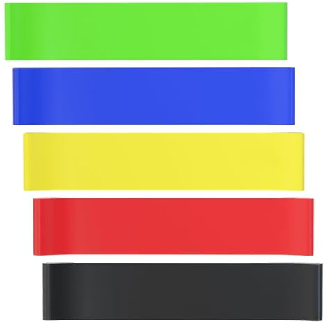 5 Pack Resistance Bands Exercise Bands Resistance Bands Set Stretch Bands for Exercise Physio Bands Physiotherapy Recovery Fitness Band for Home Gym Long Exercise Workout