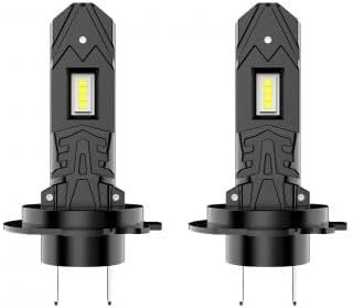 Pagezol H7 Led Headlight Bulb, Led H7 Headlight Bulb, H7 headlight bulb, H7 Headlight for Car Conversion, Halogen Replacement without Fan, No Adapter Required, 6500K White,Plug and Play, Pack of 2