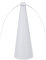 Ventilador de Mesa Anti-Moscas, Diseño Cónico, Color Blanco, con Aspas Giratorias