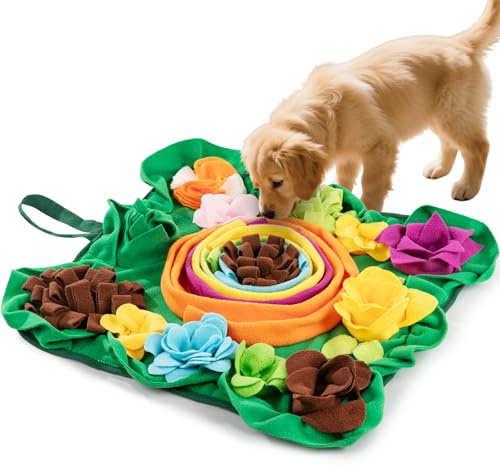 Alfombra para olfatear perro, juguete interactivo para perros, juguete de inteligencia para perros, alfombrilla para olfatear para alimentación lenta, adecuada para perros pequeños, medianos y grandes