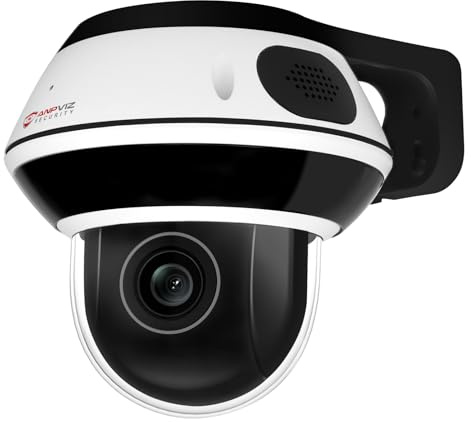 Anpviz 8MP Telecamera PTZ IP PoE Esterno, Zoom Ottico 5X, Sensore da 1/2,8