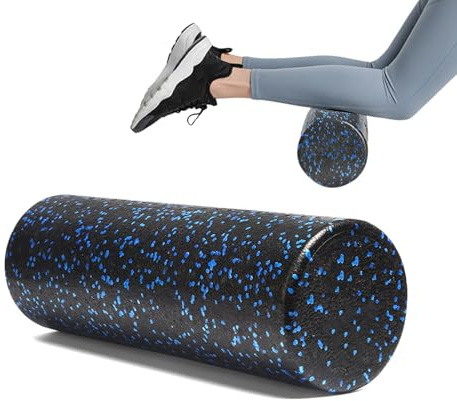 Rouleau en Mousse Haute Densité - Rouleau en Mousse Portable pour Le Dos, Pilates Rouleau d'Exercice, Masseur Musculaire | Rouleau de Régénération de Fitness Léger pour Bras Jambes Étirement Noyau