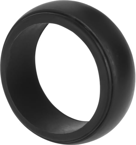 Veemoon Accessoires de Sport Anneaux en Silicone Noirs pour Hommes Anneaux de Préhension Faciles à Enlever pour Entraînement Force des Doigts