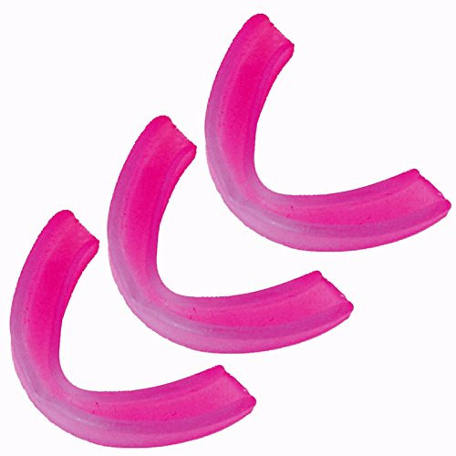 3er SPARSET - PINK ROSA - BAY® CE GEPRÜFT für SENIOR JUGENDLICHE Set Zahnschutz single Mundschutz Gebißschutz Sport ERWACHSENE HERREN DAMEN Junior Jugend 3 Stück