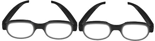 Toyvian 2 STK Anime Mit Leuchtender Brille Geführte Visierbrille Leuchtende Anime-Brille Geführte Brillen Partybrille Zum Leuchten Bringen Interessante Brillen Cosplay Led Reisen Plastik