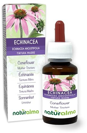 Echinacea (Echinacea angustifolia) radici Tintura Madre analcoolica Naturalma - Estratto liquido gocce 60 ml - Integratore alimentare - Vegano