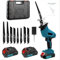 Reciprocating Saw, 0-4000 RPM Variable Speed Reciprocating Saws, 21V Cordless Wood Saw Electric, Electric Saws to Cut Metal, for PVC Cutting with 2 Batteries, 8 Sawing Blades