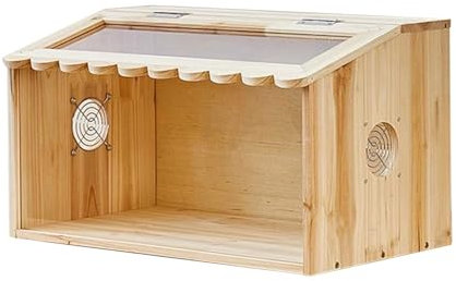 RTTZBOZ HamsterbRTTZBOZ Urträ och Livsmiljöer, Marsvinsburar, Råttbur, Smådjursbur, Små Husdjurshus för Dvärghamstrar, Möss, Gerbiler(60 * 30 * 30cm/24 * 12 * 12in)