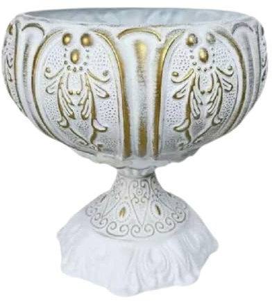 HGZLQKD Roman Pedestal Column Flower Plant Stand Decorative Garden Pot European Flower Holder Urn Planter for Dinner Outdoor Decor, L