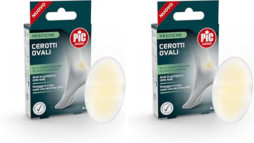 Pic Solution cerotti ovali per vesciche confezione da 12 pezzi formato 44 x 69 mm