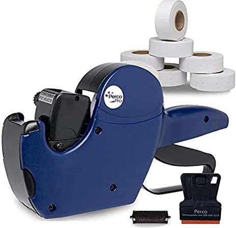 Perco - Pistola etichettatrice a due righe, con etichette 2 Line Labeler Kits 2 Line Date Labeler Kit