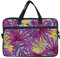 Crazyify Pink Leaf - Borsa per laptop con cerniera, per uomini e donne, in tela, con schermo fino a 15,6 pollici, viola, borse e custodie per laptop, Porpora