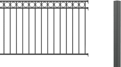 Alberts 511050 - Recinzioni ornamentali in alluminio, antracite
