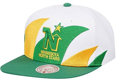 Mitchell & Ness Minnesota North Stars Vintage Sharktooth Snapback Cap