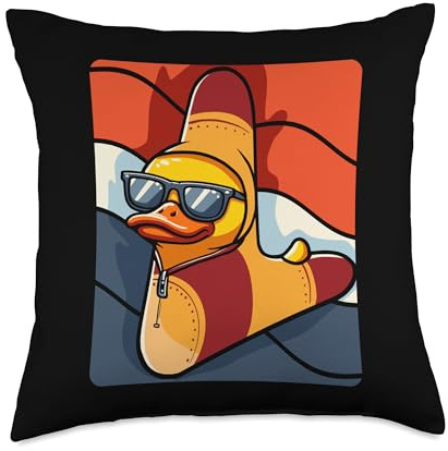 Boomerang Duck Throw Pillow