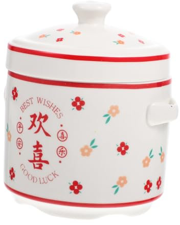 Garneck Piano Cottura A Induzione Pentola Pentola Per Cottura A Vapore Tazza Da Zuppa in Ceramica Elegante Pentola Per Stufato