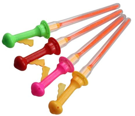 Yardwe 4 Stück Seifenblasenschwert-Spielzeug Seifenblasenstäbe Kinderspielzeug Kleinkind-Seifenblasenstab Seifenblasenstäbe Seifenblasenstäbe Für Kinder Lustige
